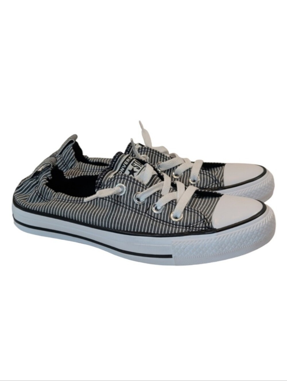 Converse Shoreline Pinstripe Slip-On Sneakers Size 7